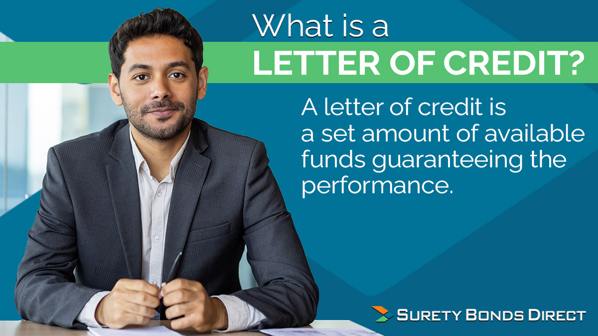 A letter of credit is a set amount of funds deposited in a bank account that is used as reserves and as a guarantee of performance.