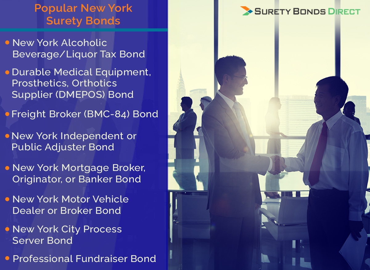 6 Of The Most Common Surety Bonds In New York | Surety Bonds Direct